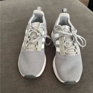 Adidas Light Gray Running Shoes